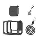 For GoPro HERO13 Black AMagisn Silicone Case Protective Cover(Black) - 1