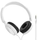 JTY-071 3.5mm Wired Headphones Foldable Music Piano Headsets With Mic White - 1