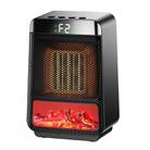 E03 Desktop PTC Heater Dynamic Flame Light Warmer US Plug - 1