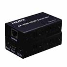 HDMI To RJ45 Single Ethernet Cable 60m Extender 4K HD Cable Signal Amplifier, Transmitter+Receiver EU Plug(Black) - 1