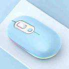 Rechargeable Illuminated Silent Wireless Mouse, Style: 2.4G Blue - 1