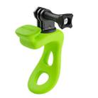 TELESIN Action Camera Mount Silicone Adjustable Mini Flexible Bracket For GoPro HERO / Insta360 / DJI Action Camera(Green) - 1