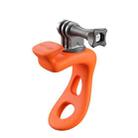 TELESIN Action Camera Mount Silicone Adjustable Mini Flexible Bracket For GoPro HERO / Insta360 / DJI Action Camera(Orange) - 1