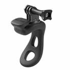 TELESIN Action Camera Mount Silicone Adjustable Mini Flexible Bracket For GoPro HERO / Insta360 / DJI Action Camera(Black) - 1