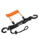 Diving Camera TPU Spring Steel Wire Retractable Anti-lost Rope, Color: Orange - 1