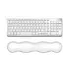 Cool Silicone Keyboard Wrist Rest Mouse Pad Relieve Wrist Fatigue, Spec: Large Transparent - 1