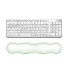 Cool Silicone Keyboard Wrist Rest Mouse Pad Relieve Wrist Fatigue, Spec: Large Green - 1