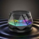 Magnetic Diamond Bluetooth Speaker with RGB Color Light Portable Phone Stand - 1