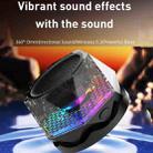 Magnetic Diamond Bluetooth Speaker with RGB Color Light Portable Phone Stand - 3