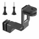 Universal  Vertical Shooting Centering Arm Bracket For Action Camera, Spec: With 2pcs Long Screw - 1