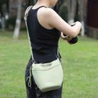 Cwatcun D159 Cloud Drawstring Camera Bag Shoulder Crossbody Photo Bag(Light Green) - 2