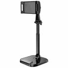 Dual-Position Rotatable Phone And Tablet Stand Retractable Weighted Base Desktop Holder, Spec: Tablet Model Black - 1