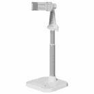 Dual-Position Rotatable Phone And Tablet Stand Retractable Weighted Base Desktop Holder, Spec: Phone Model White - 1