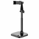 Dual-Position Rotatable Phone And Tablet Stand Retractable Weighted Base Desktop Holder, Spec: Phone Model Black - 1