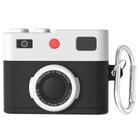 For AirPods Pro / Pro 2 Earphone Silicone Retro Camera Design Cover Protective Case(Black) - 1