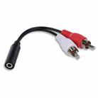 Audio Cable 3.5mm Female To 2RCA Double Lotus Head Speaker Connection Cable(0.23m) - 1