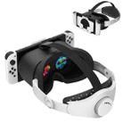 DEVASO Compatible With Switch / Switch OLED Display Game Console HD 3D VR Glasses Headband Adjustment Accessories(Black White) - 1