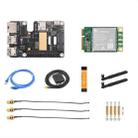 Waveshare For Raspberry Pi 5 PCIe to MiniPCIe / Gigabit Ethernet / USB 3.2 Gen1 HAT, Spec: SIM7600G-H - 1