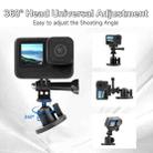 Magnetic Aluminum Alloy Ball Head Mount for Sports Cameras and Mobile Phones - 3