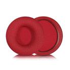 For JBL Tune 600BTNC / T500BT / T450BT 1pair Earphone Cushion Cover Earmuffs Replacement Earpads, Color: Red  Mesh - 1