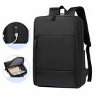 Large-capacity Travel Business Waterproof Laptop Backpack(Black) - 1