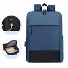 Large-capacity Travel Business Waterproof Laptop Backpack(Blue) - 1