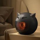 450W Home Desktop Heater Mini Office Hot Air Blower EU Plug(Black) - 1