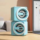 K1 Mini Desktop Computer Wired Speakers USB Subwoofer Speaker, Color: Standard Edition Light Blue - 1