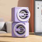 K1 Mini Desktop Computer Wired Speakers USB Subwoofer Speaker, Color: Standard Edition Purple - 1