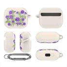 For Samsung Galaxy Buds 3 / 3 Pro L11 Epoxy Violet Bluetooth Earphone Silicone Protective Cover(Beige) - 1