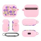 For Samsung Galaxy Buds 3 / 3 Pro L11 Epoxy Violet Bluetooth Earphone Silicone Protective Cover(Pink) - 1