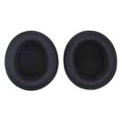 1pair For SteelSeries Arctis Nova 3 / 5 / 7 / Pro Wired Headphone Sponge Cover, Color: Black Leather - 1