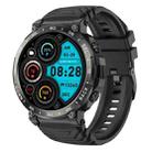 Bluetooth Talk Outdoor Pedometer Exercise Heart Rate Sleep Monitoring Smart Watch(Black) - 1