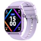 Bluetooth Talk HD Large Screen Heart Rate Oxygen Monitoring Multi-Sport Mode Smart Watch(Purple) - 1