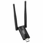 USB Powered WiFi Signal Amplifier Through Wall Wireless Router Extension(Black) - 1