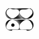 For Apple AirPods 4 Metal Sticker Case(Black) - 1