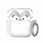 For Airpods 4 AhaStyle WG164 Earphone Anti-Drop TPU Split Protective Case(Transparent) - 1