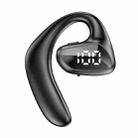 M-K8 Business Ear Hook Bluetooth Earphone Long Life Digital Display Waterproof Sports Wireless Headset(Black) - 1
