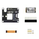 Waveshare For Raspberry Pi 5 PCIe To M.2 Adapter, NVMe Protocol M.2 SSD Basic Kit + 256GB - 1