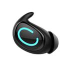 Q9 In-Ear Mini Sports Invisible Sleep Single Ear Bluetooth Earphone(Black) - 1