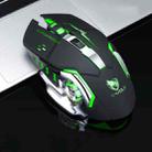 T-WOLF Q13 2.4GHz 6-keys RGB Colorful Light Gaming Wireless Mouse, Color: Single Mode Black - 1