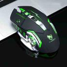 T-WOLF Q13 2.4GHz 6-keys RGB Colorful Light Gaming Wireless Mouse, Color: Dual Mode Black - 1