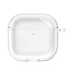 For AirPods4 Earphone Soft Protective Case, Size: Without Keychain(Transparent) - 1