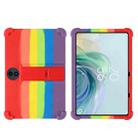 For TCL TAB 11 Gen 2 Shockproof Silicone Tablet Protective Case With Holder(Rainbow Color) - 1