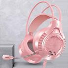 YINDIAO Q7 Colorful Light Computer Wired Headset USB Gaming Headset Dual 3.5mm + USB Pink - 1