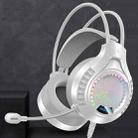 YINDIAO Q7 Colorful Light Computer Wired Headset USB Gaming Headset USB7.1 Sound Card White - 1