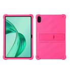 For Honor Pad X9 Shockproof Silicone Tablet Protective Case With Holder(Rose Red) - 1