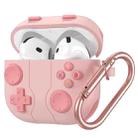 For AirPods 4 Gaming Console Styling Silicone Earphone Protective Case(Pink) - 1