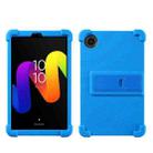 For TCL Tab 8 Gen 2 Shockproof Silicone Tablet Protective Case With Holder(Blue) - 1