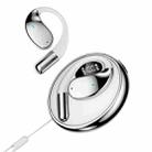 Q93 Planet Energy Ring Rotating Open-Ear Bluetooth Earphone With Lanyard(White) - 1